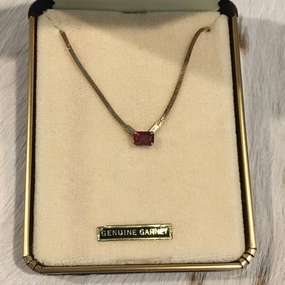 Vintage Genuine Garnet Necklace